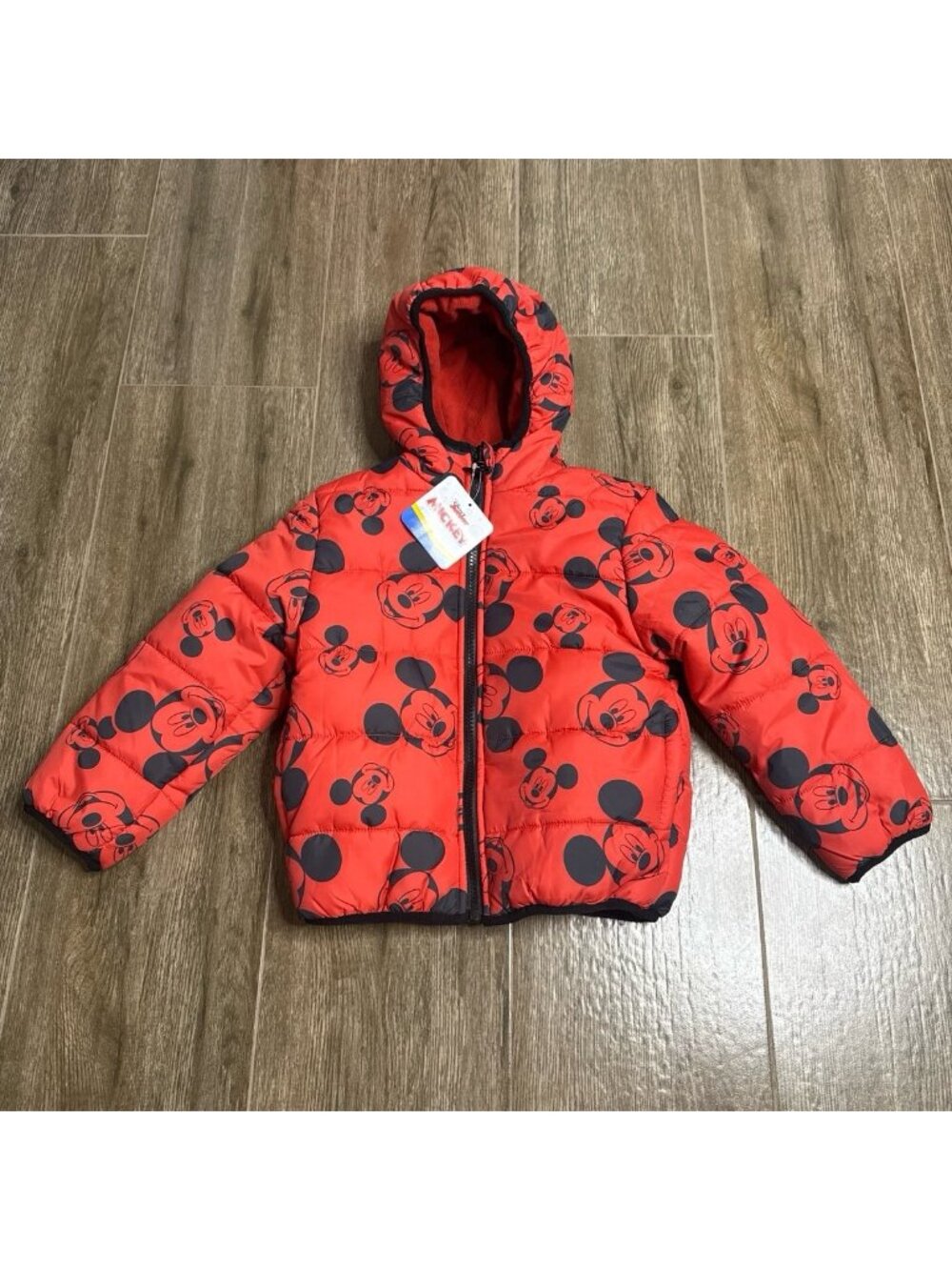 Disney Mickey Mouse Reversible Puffer Jacket Boys 4T